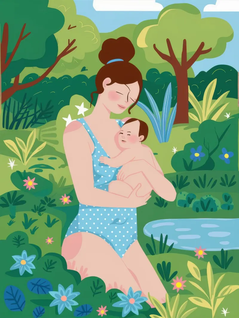 Umarmung im Garten der Mutter Poster von Pale Aura