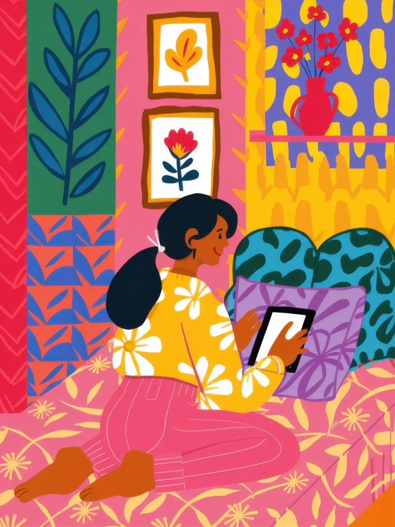 Tablet e piante pellicola backlit da Marigold Tiga