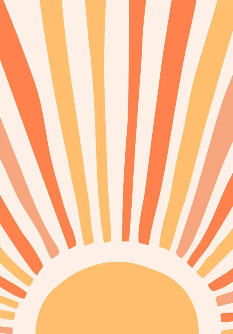 Poster Sole colorato alluminio dibond da muench benjamin