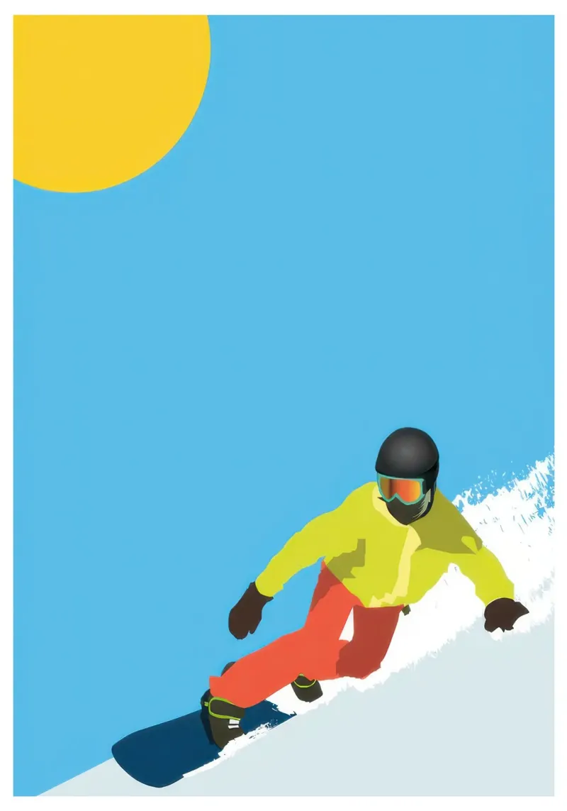 Hitting the Slopes hahnemühle by muench benjamin