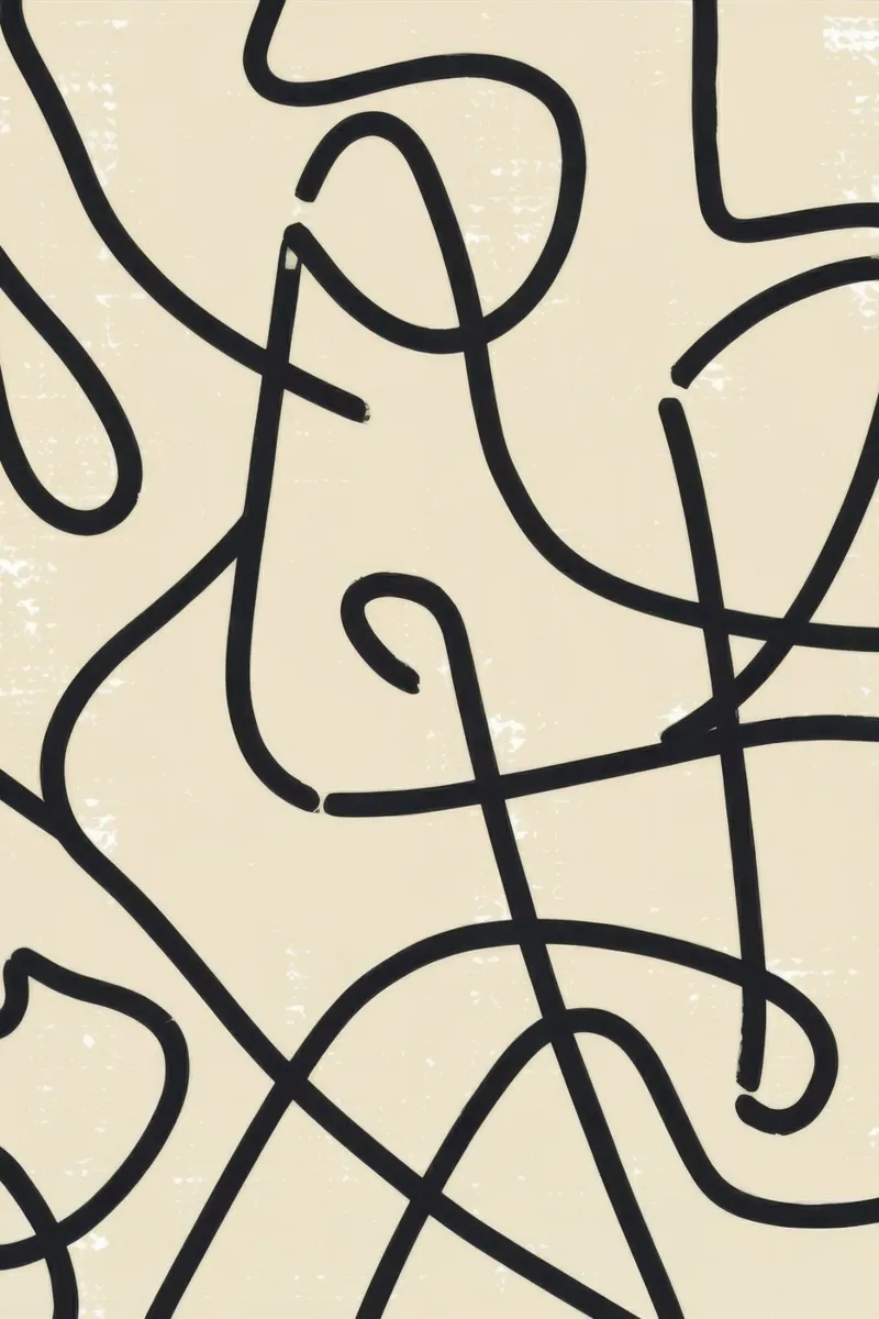 Abstract Scribble Pattern canvas by Marigold Tiga
