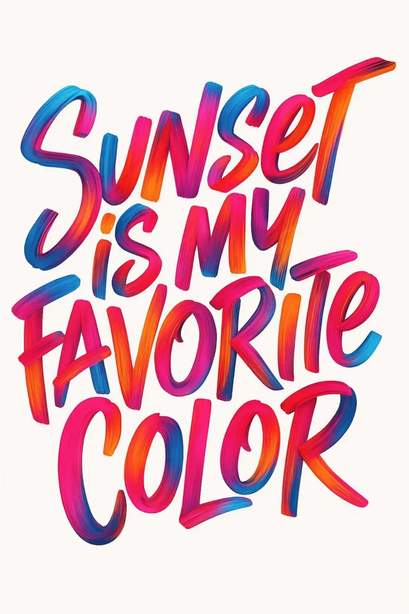 Il tramonto è il mio colore preferito carta hahnemühle da inspirational quote