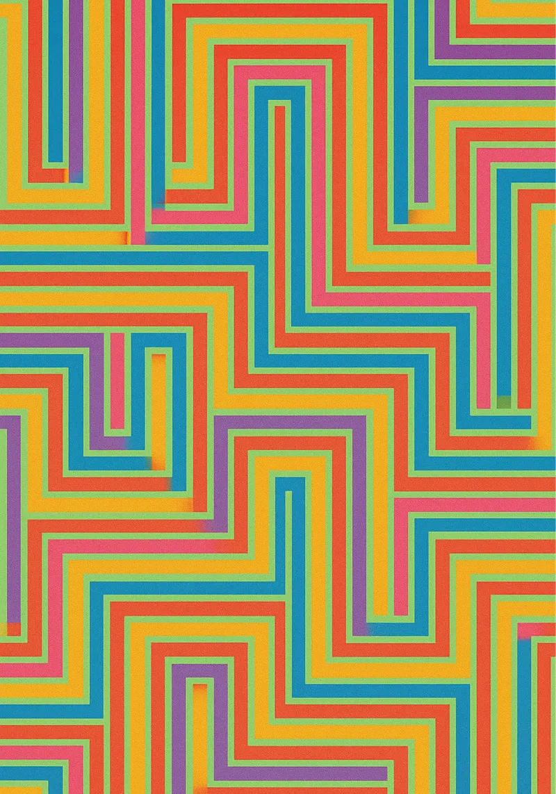 abstract lines vector canvas by oneway