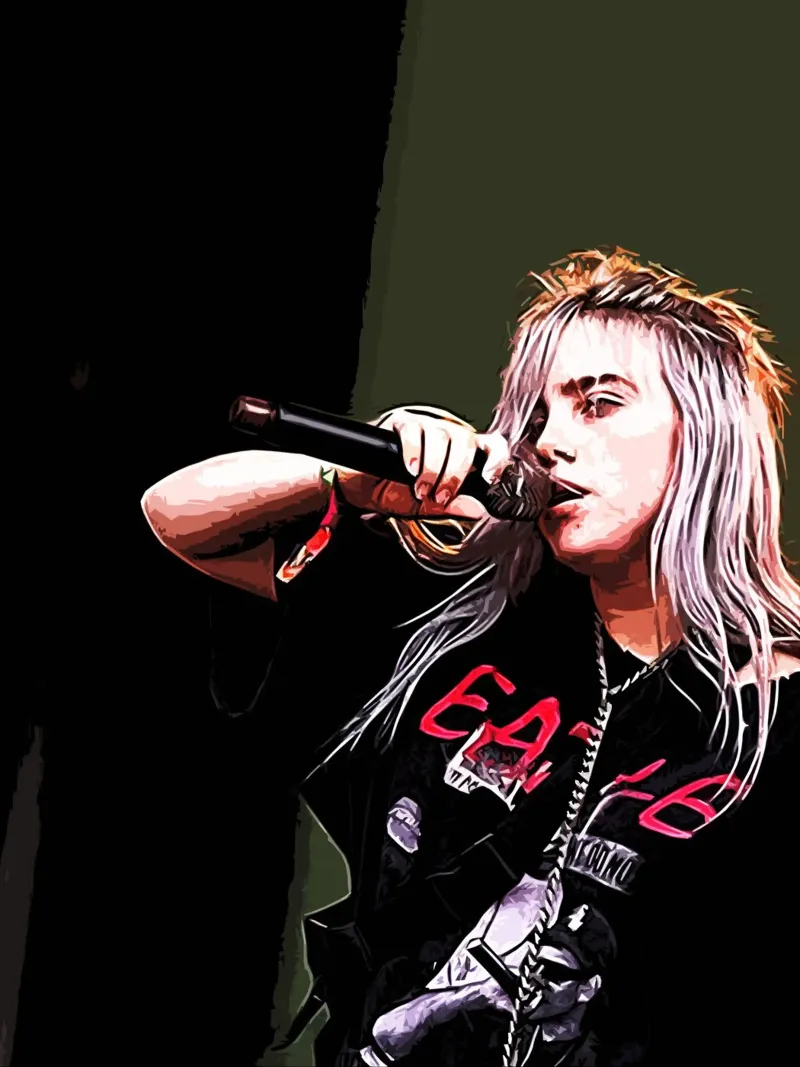 Billie Elish 10 Arte poster da music soul