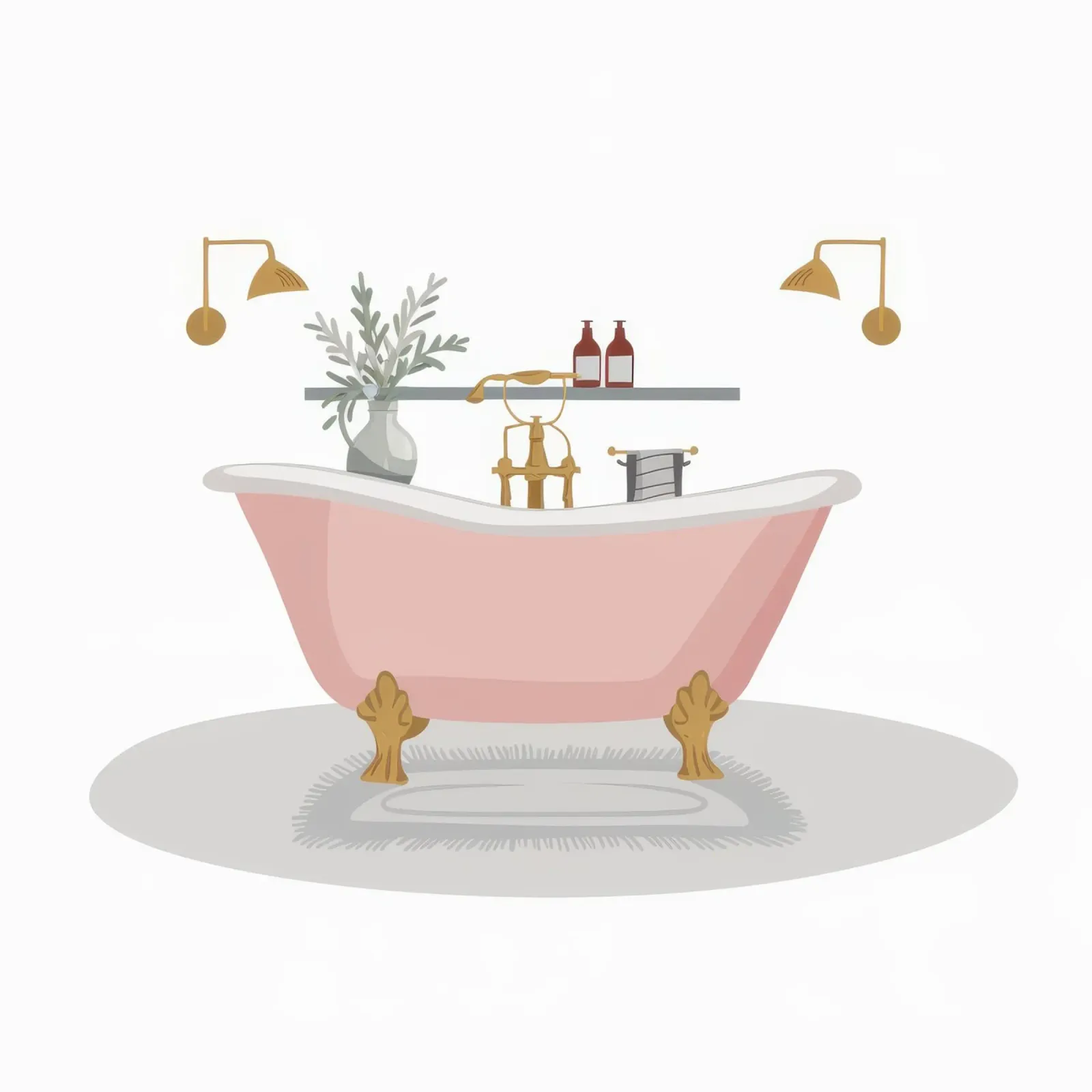 Bagno rosa Cura di sé alluminio dibond da Hollow Years