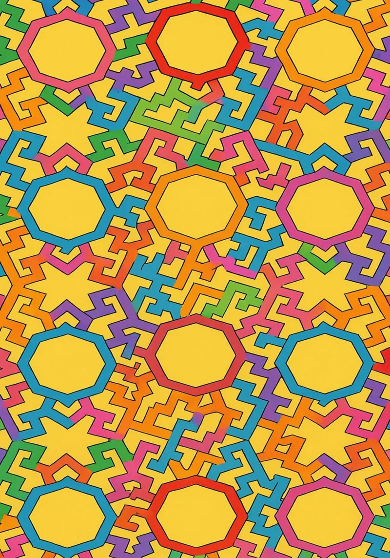 vector de línea trapezoidal abstracta metacrilato de oneway
