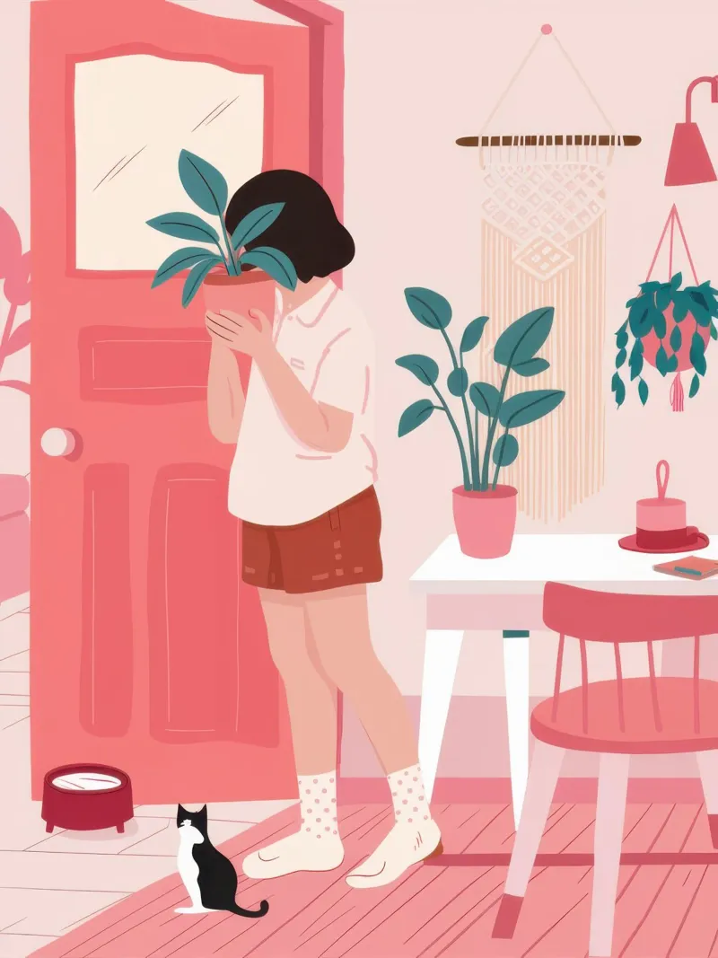 Annaffiare le piante al mattino poster da Hollow Years