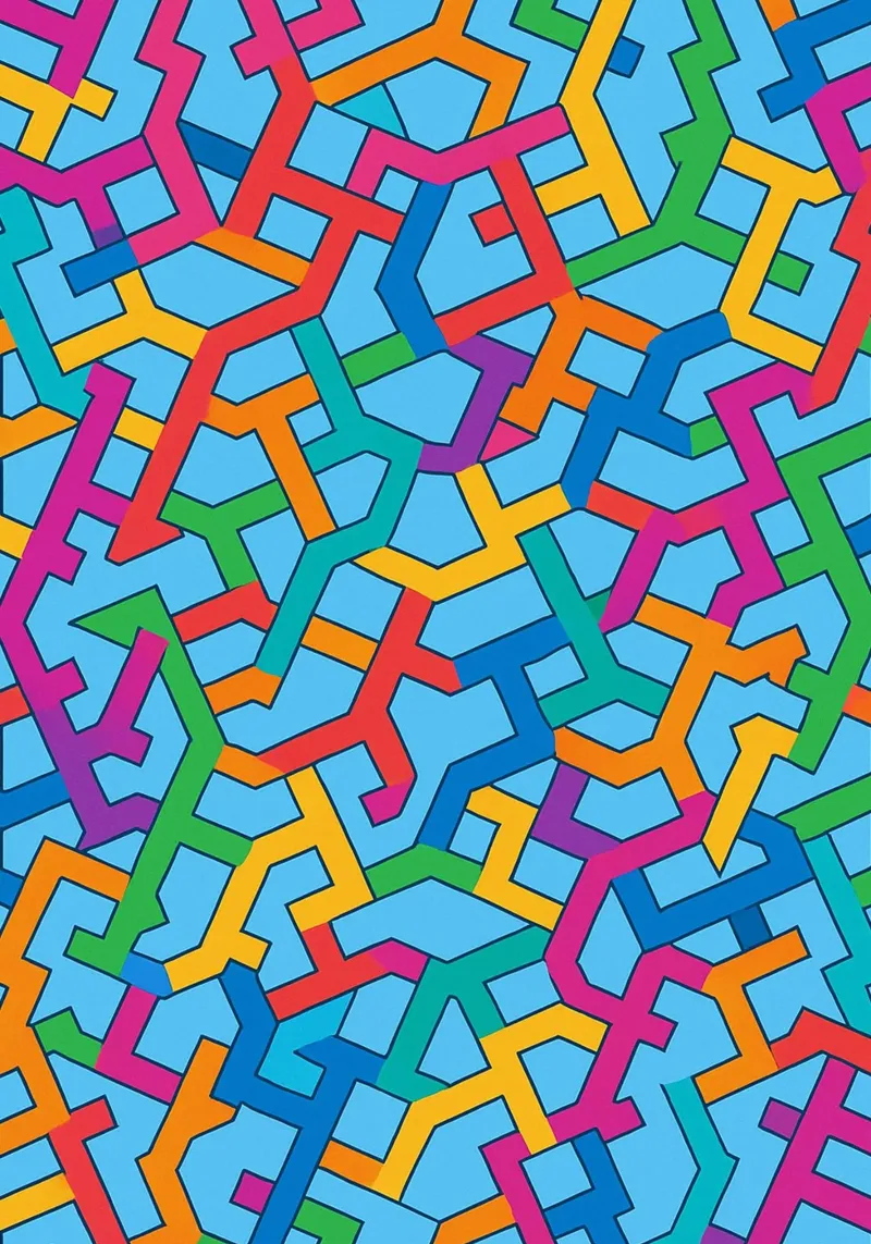 abstract vector art canvas by oneway