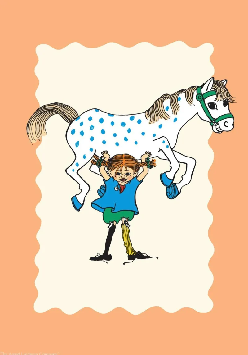 Pippi Calzelunghe e il cavallo pellicola backlit da Earl Beeman