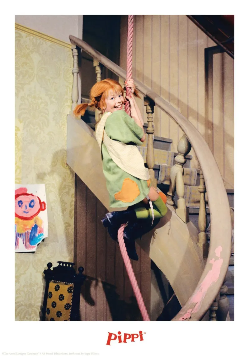 Pippi Calzelunghe si arrampica pellicola backlit da Earl Beeman