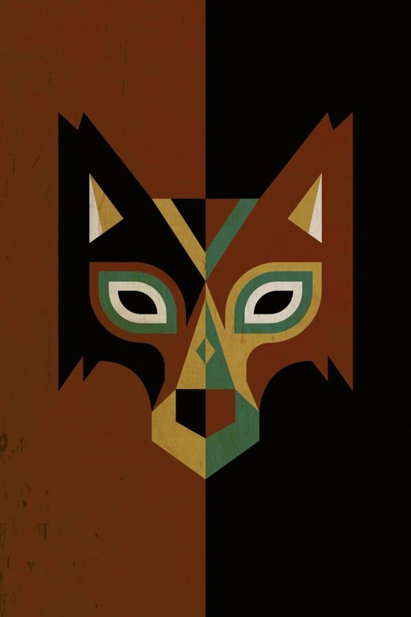 Wolf Poster von Oscar Odd Diodoro