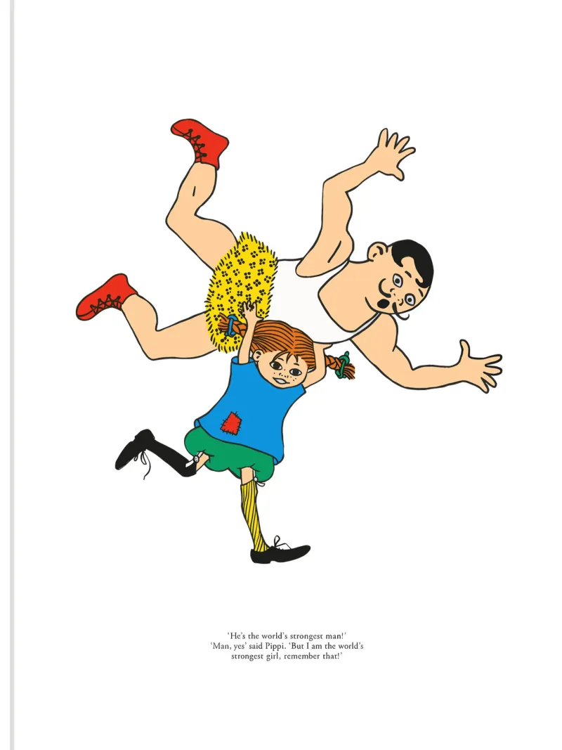 Illustrazione di Pippi Calzelunghe pellicola backlit da Earl Beeman