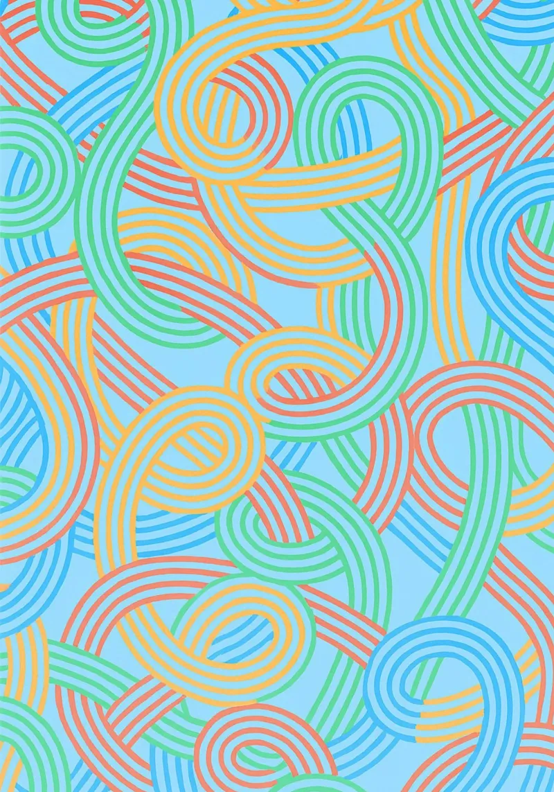 abstract webbing lines vector canvas by oneway