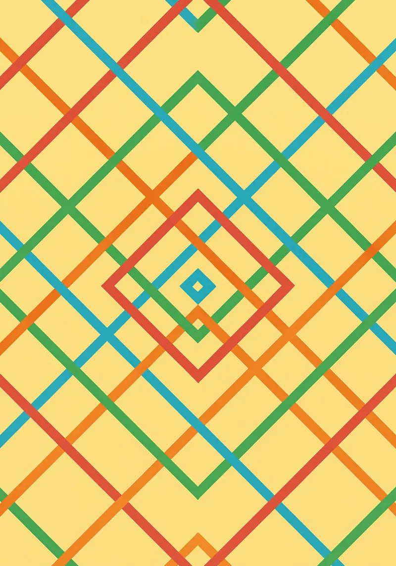 abstract webbing square lines vector canvas by oneway