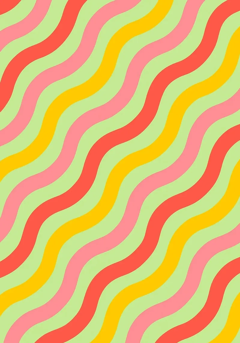 abstract wave line vector canvas by oneway