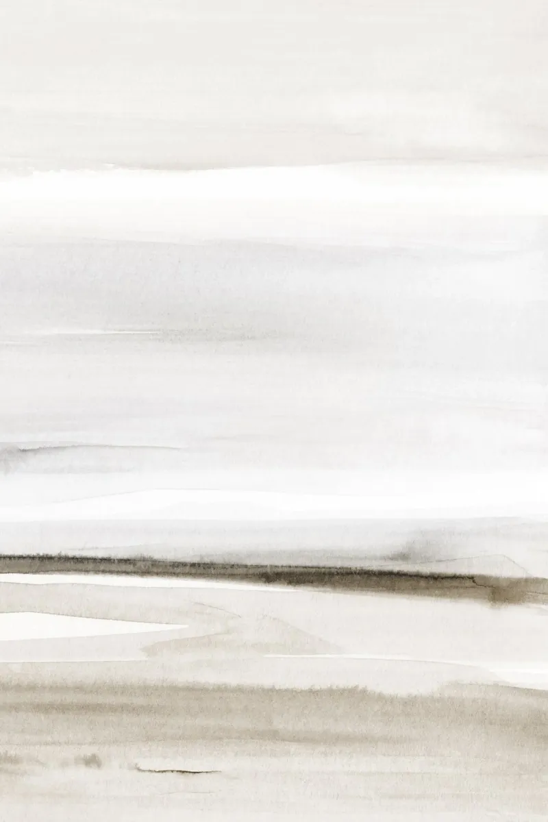 Minimalist shore in neutral colors 2/2 hahnemühle by NouveauPrints