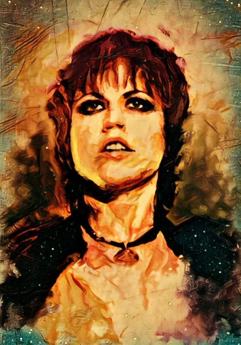 Dolores O Riordan i Cranberries pellicola backlit da Lembayung art
