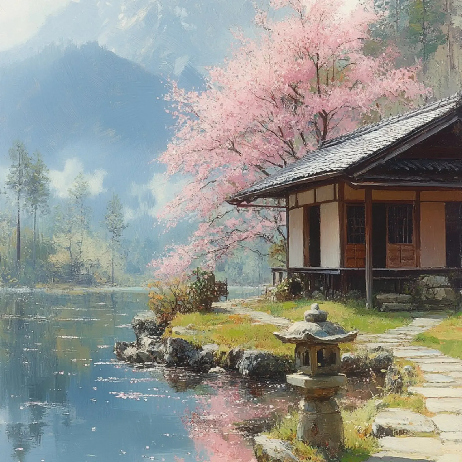 Essenza del Giappone poster con telaio in alluminio da Wanderlust Vibes