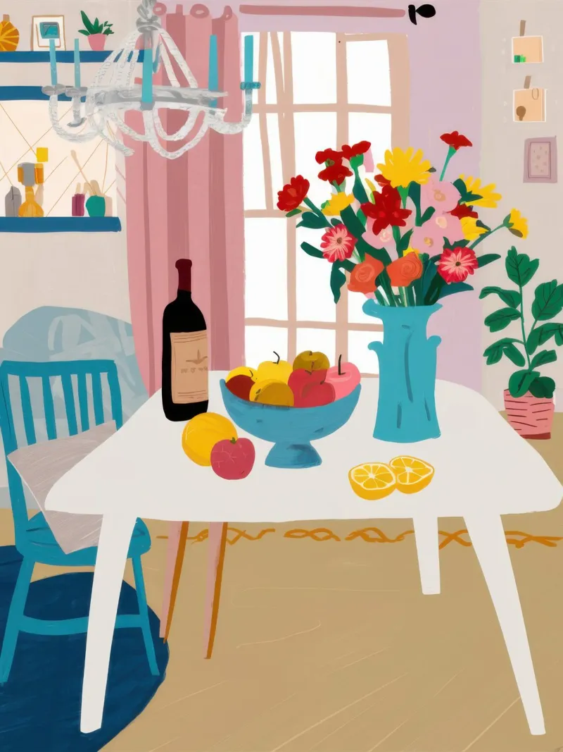 Flores para la mesa metacrilato de Hollow Years