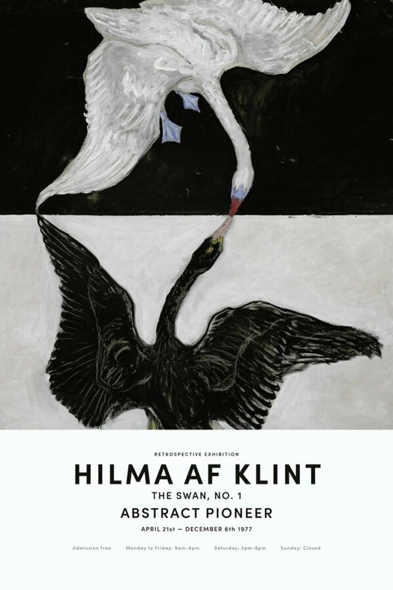 Hilma af Klint - The Swan, No. 1 II poster by Vintage by JUNIQE