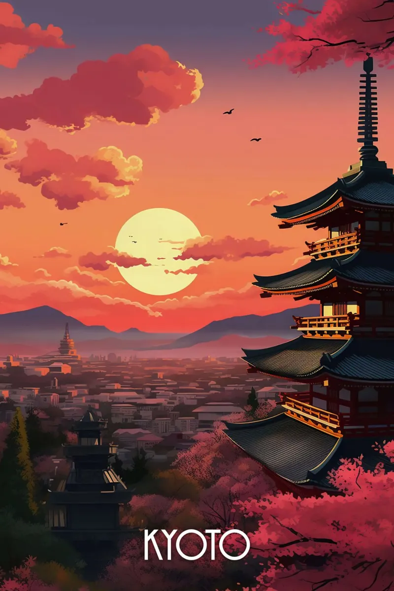 Kyoto Travel Art hahnemühle by lawrencearmstron