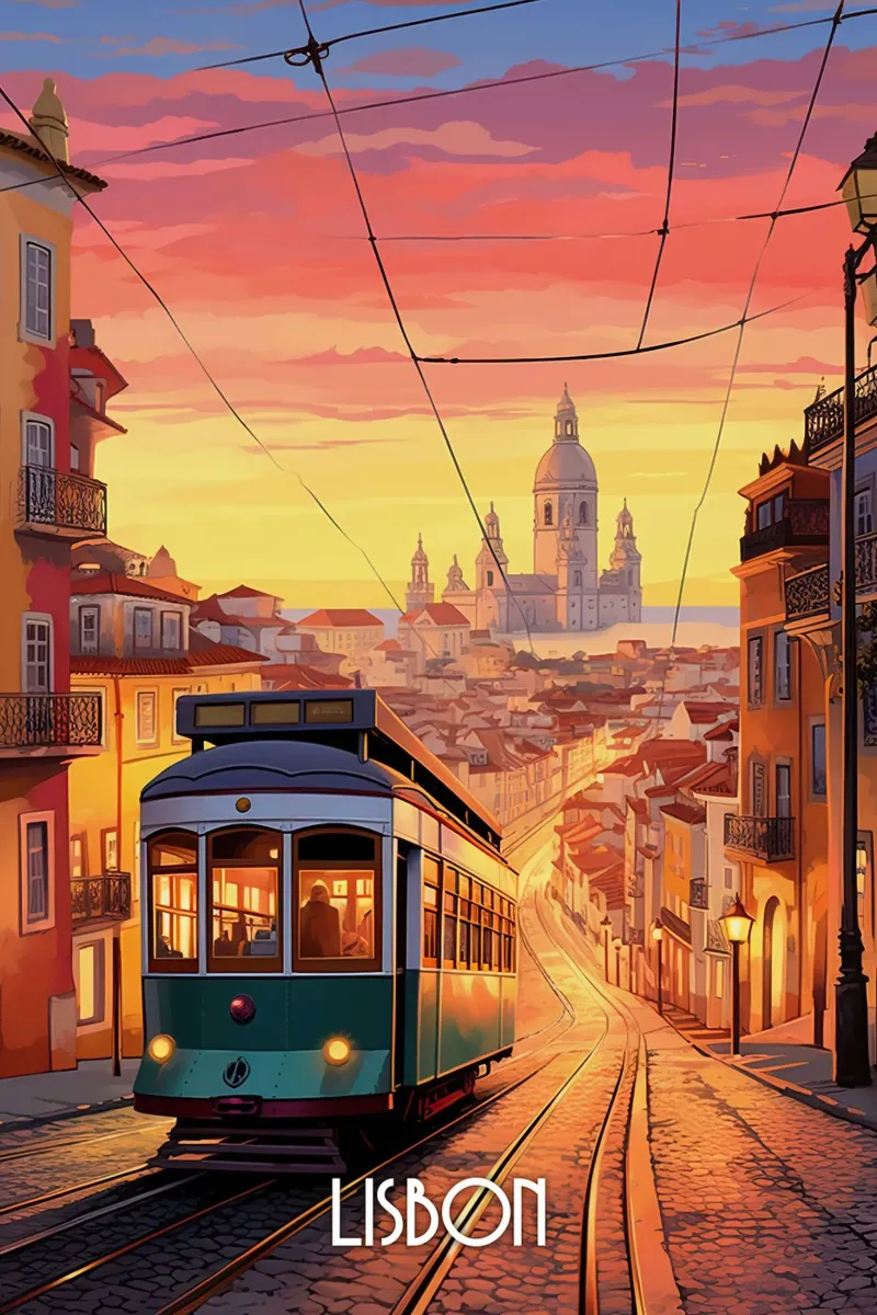 Lisbon Travel Art forex plate by lawrencearmstron