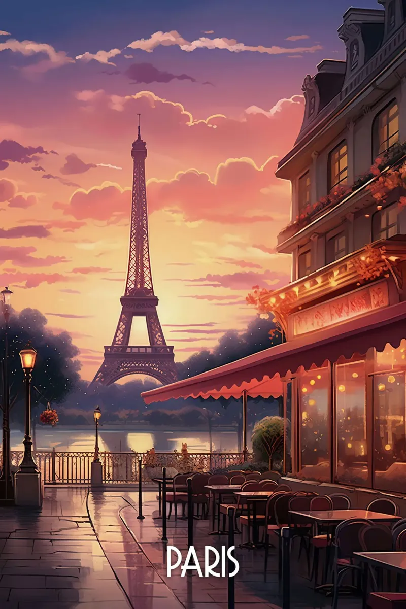 Paris Travel Poster canvas by lawrencearmstron