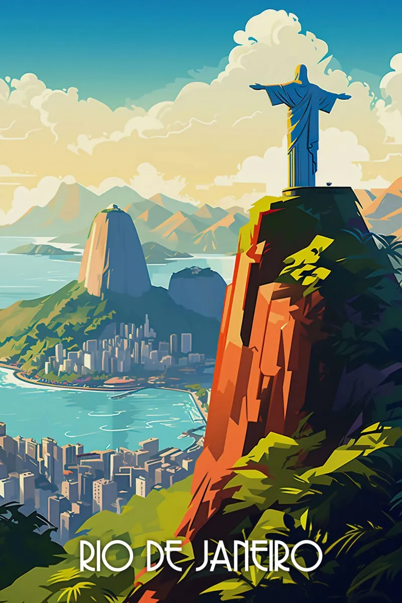 Rio De Janeiro Travel art Leinwand von lawrencearmstron