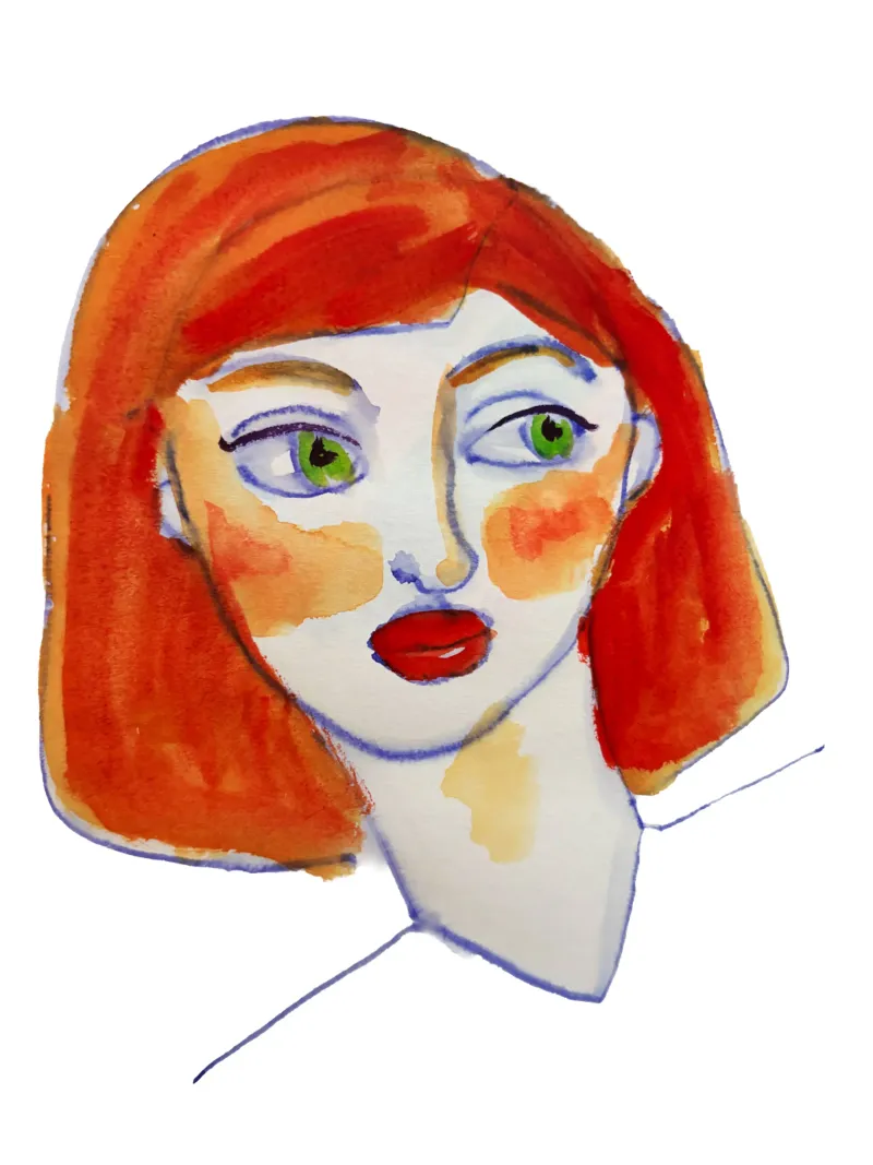 Redhead carta hahnemühle da Corinne Korda Studio