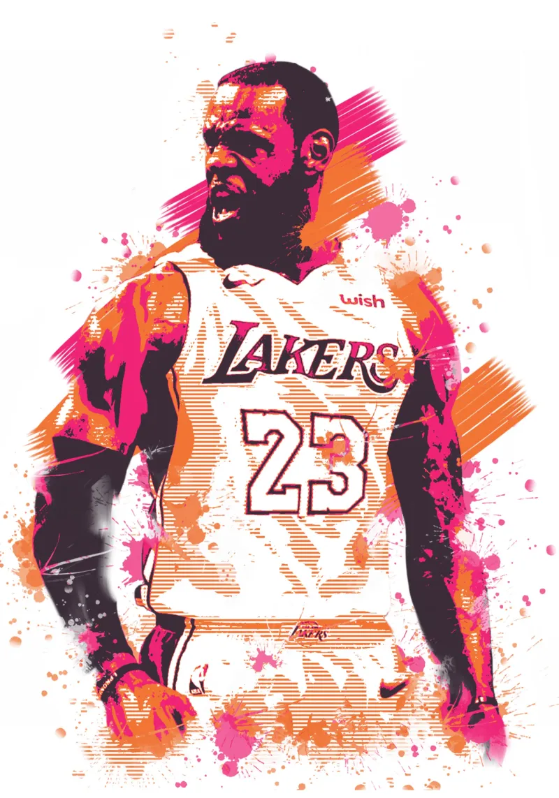 Lebron James pellicola backlit da Lembayung art