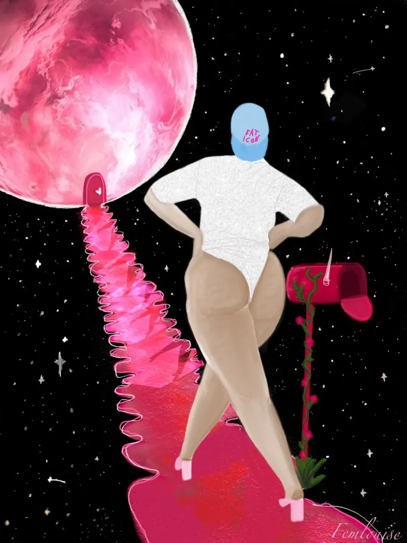 Cosmic Confidence poster da Femlouise.illustrations