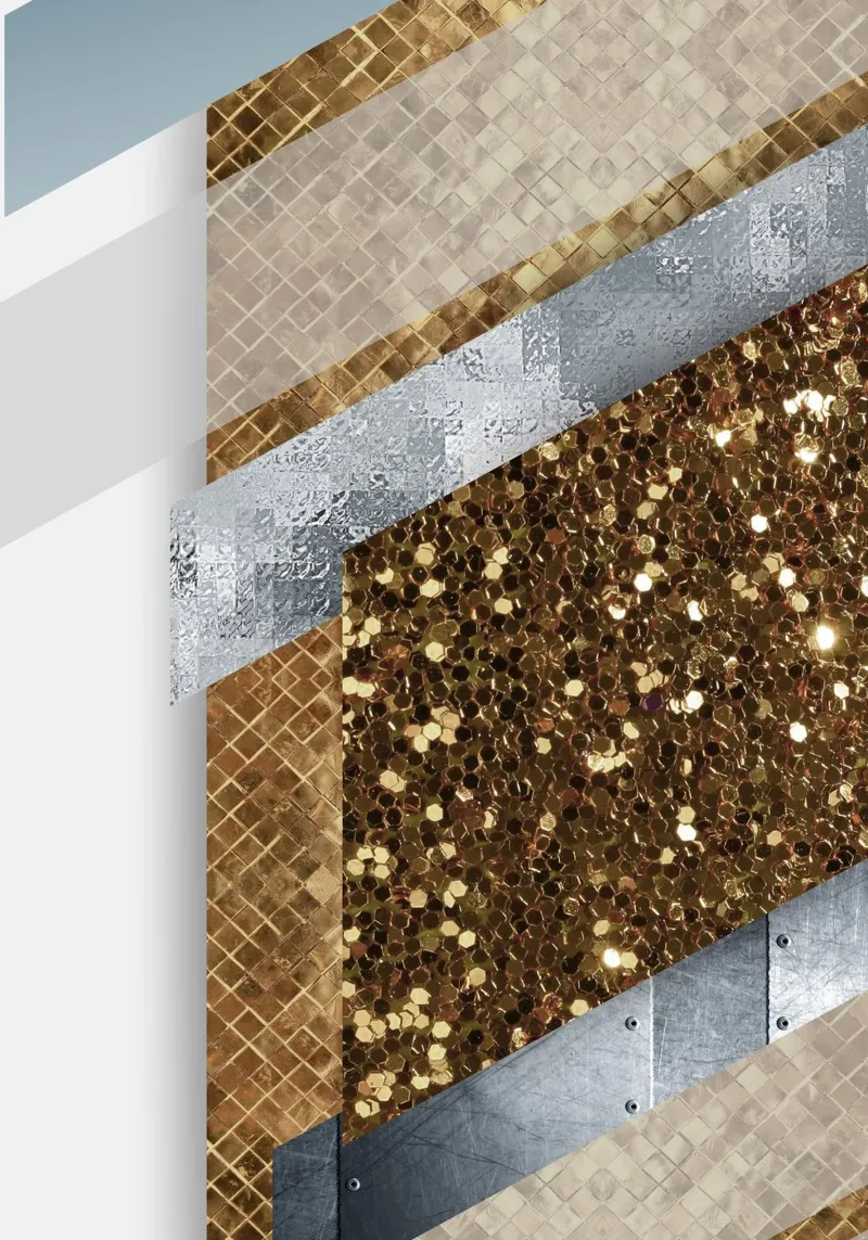 shimmering golden geometric abstract 02 pellicola backlit da vintageshop