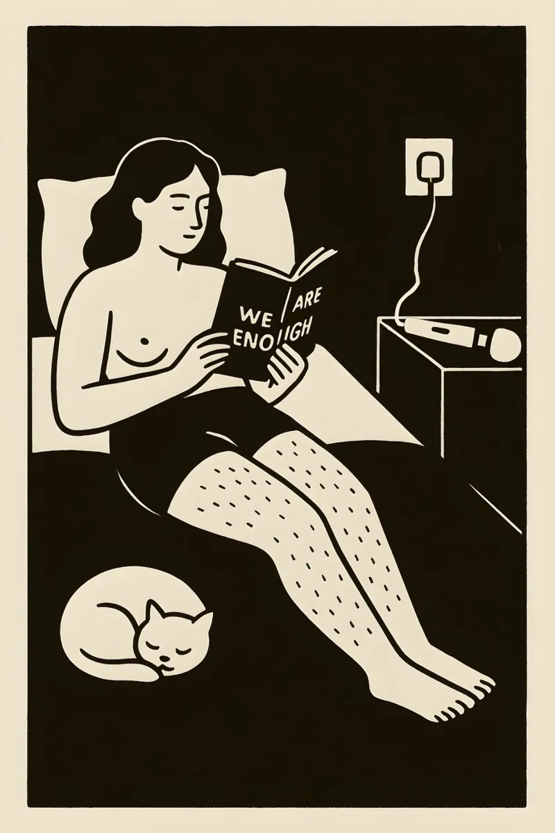 La notte tranquilla della sufficienza poster con telaio in alluminio da Free by Design