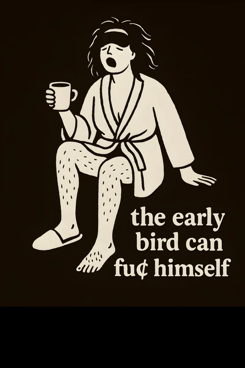 Caffè ribelle antiuccelli poster da Free by Design