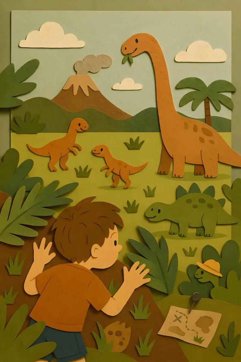 Dino Discovery Jungle canvas by LittleMieschiefs