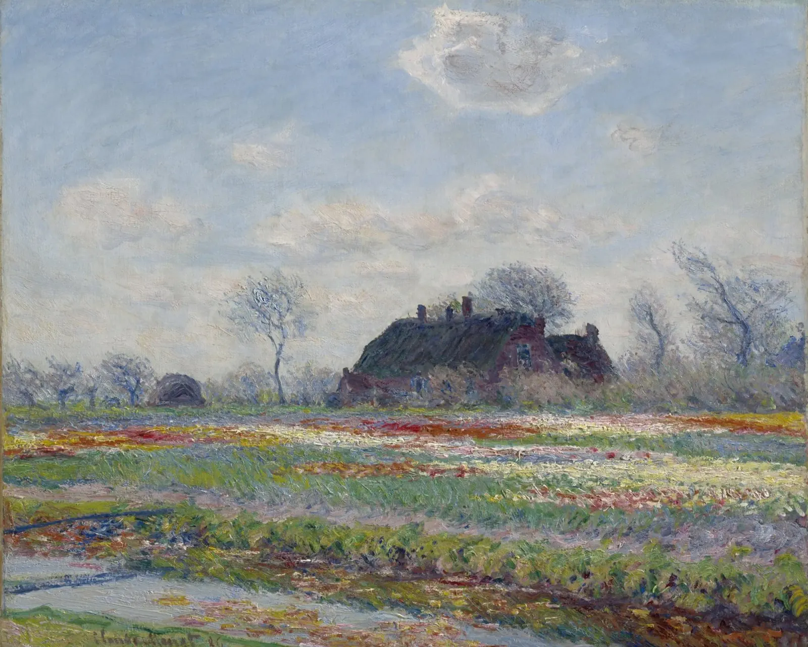 Claude Monet, The Tulip Field hahnemühle by Little Art Histories