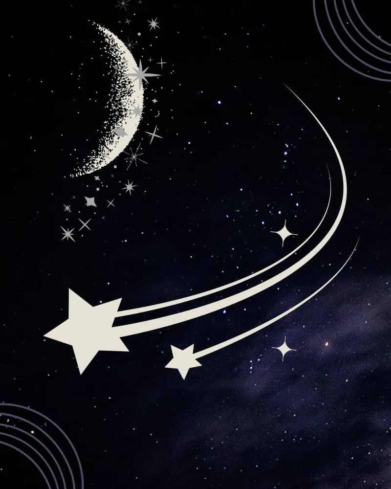 luna stelle mezzaluna carta hahnemühle da Creaton