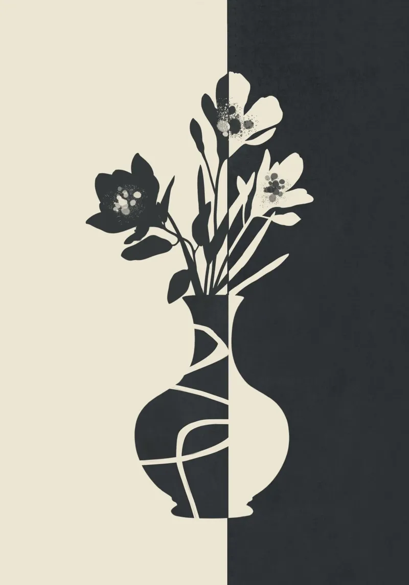 Botanical Contrast 3 pellicola backlit da cityart