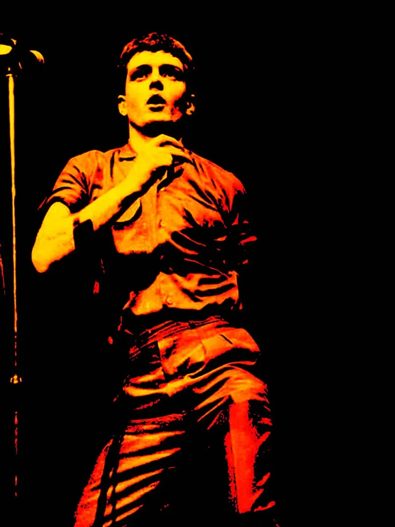 Ian Curtis Joy Division 3 Arte pellicola backlit da music soul