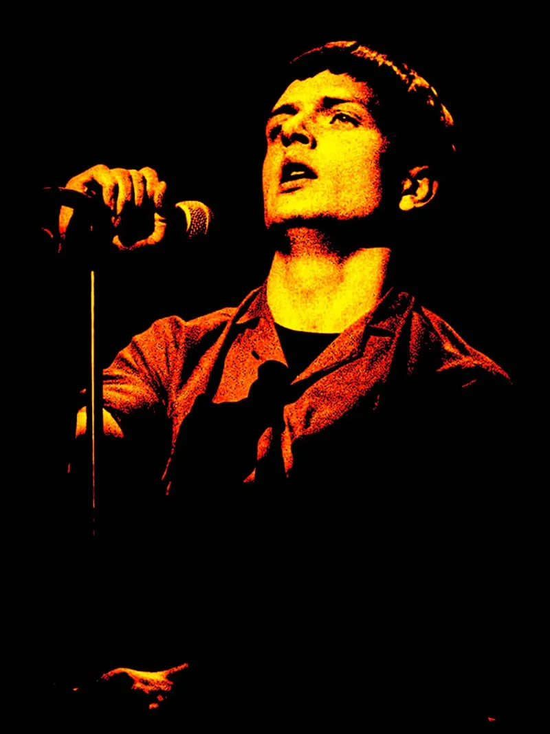 Ian Curtis Joy Division 4 Arte pellicola backlit da music soul