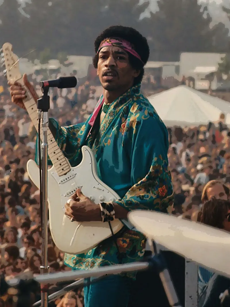 Jimi Hendrix pellicola backlit da vanhesling