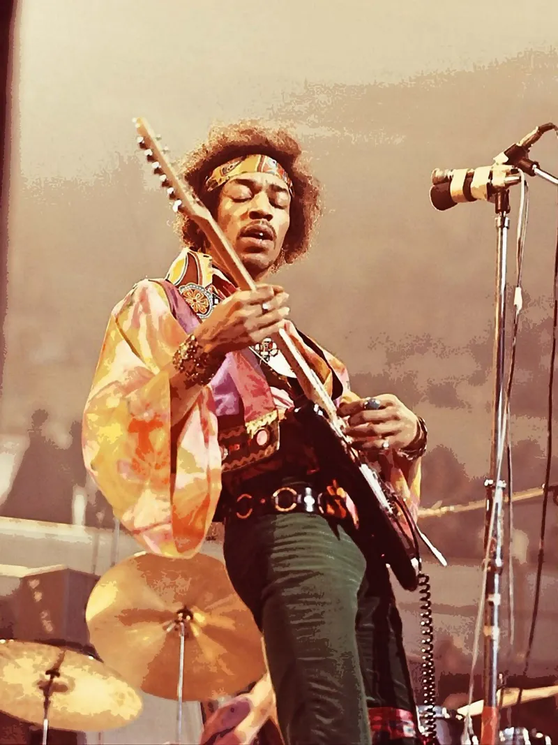 Jimi Hendrix pellicola backlit da vanhesling