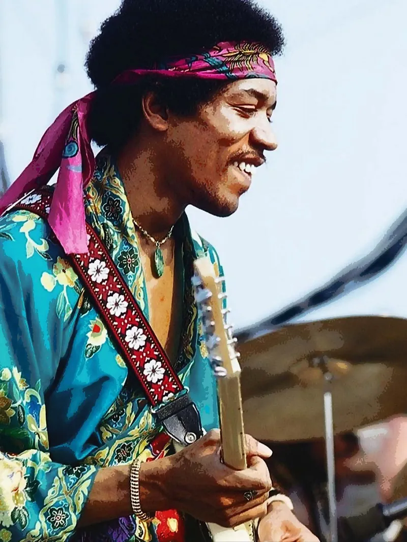 Jimi Hendrix pellicola backlit da vanhesling