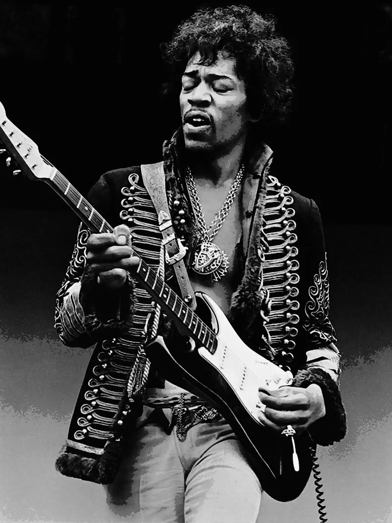 Jimi Hendrix pellicola backlit da vanhesling