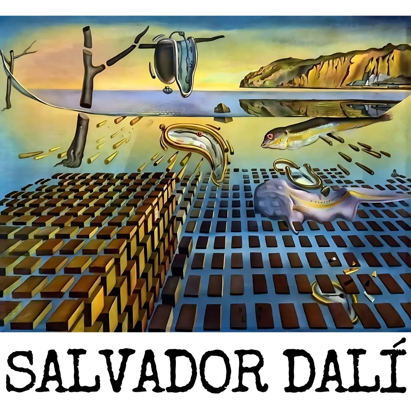 The Disintegration of the Persistence of Memory canvas by careytowne1