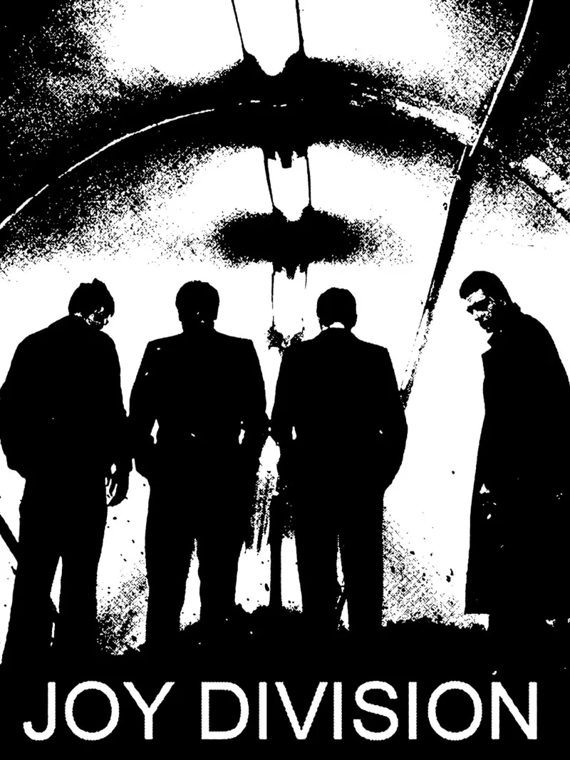 Joy Division Art backlit film by music soul