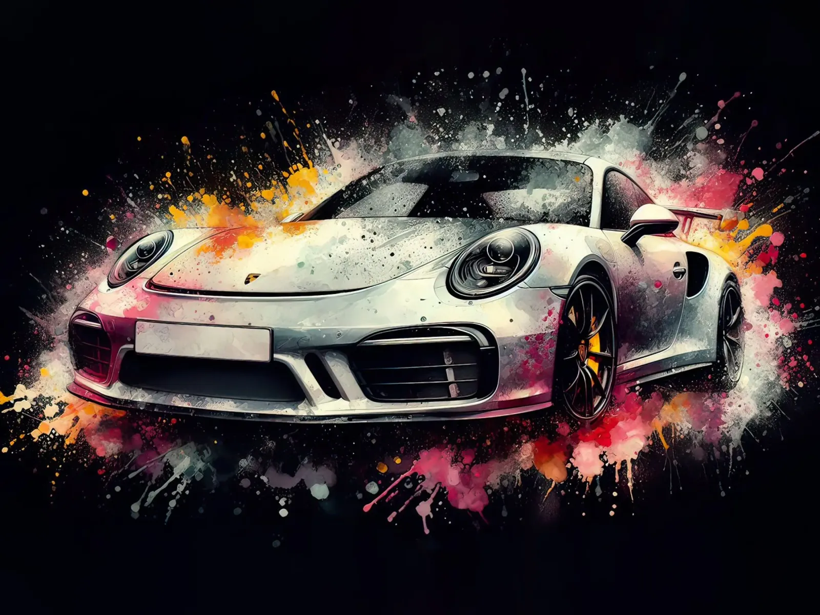 Racing sports car poster with wooden frame by 🥝 KIWI STORE