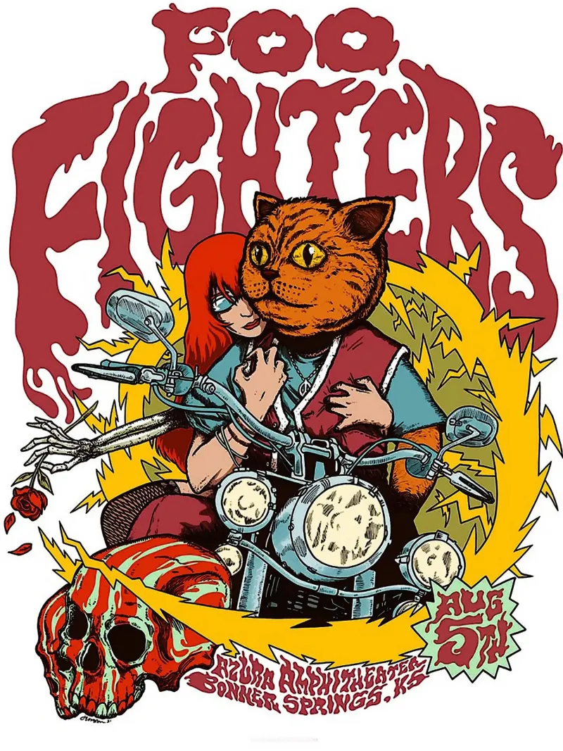 Il gruppo dei Foo Fighters pellicola backlit da vanhesling
