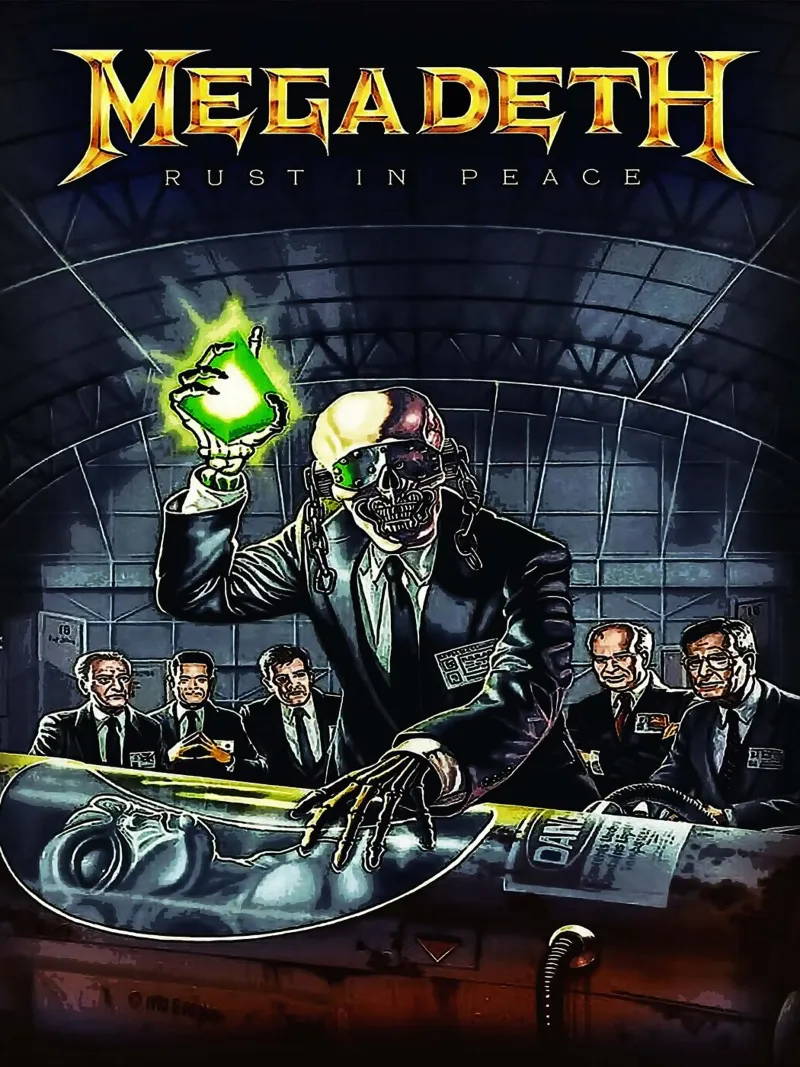 megadeth band pellicola backlit da vanhesling