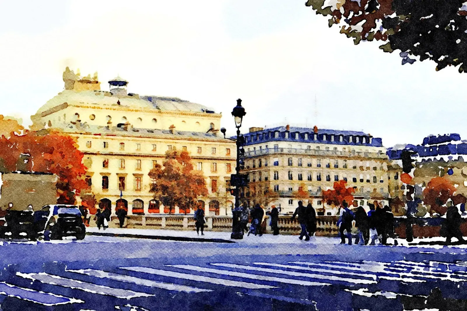 A Parigi poster con telaio in alluminio da Massimo Frascogna